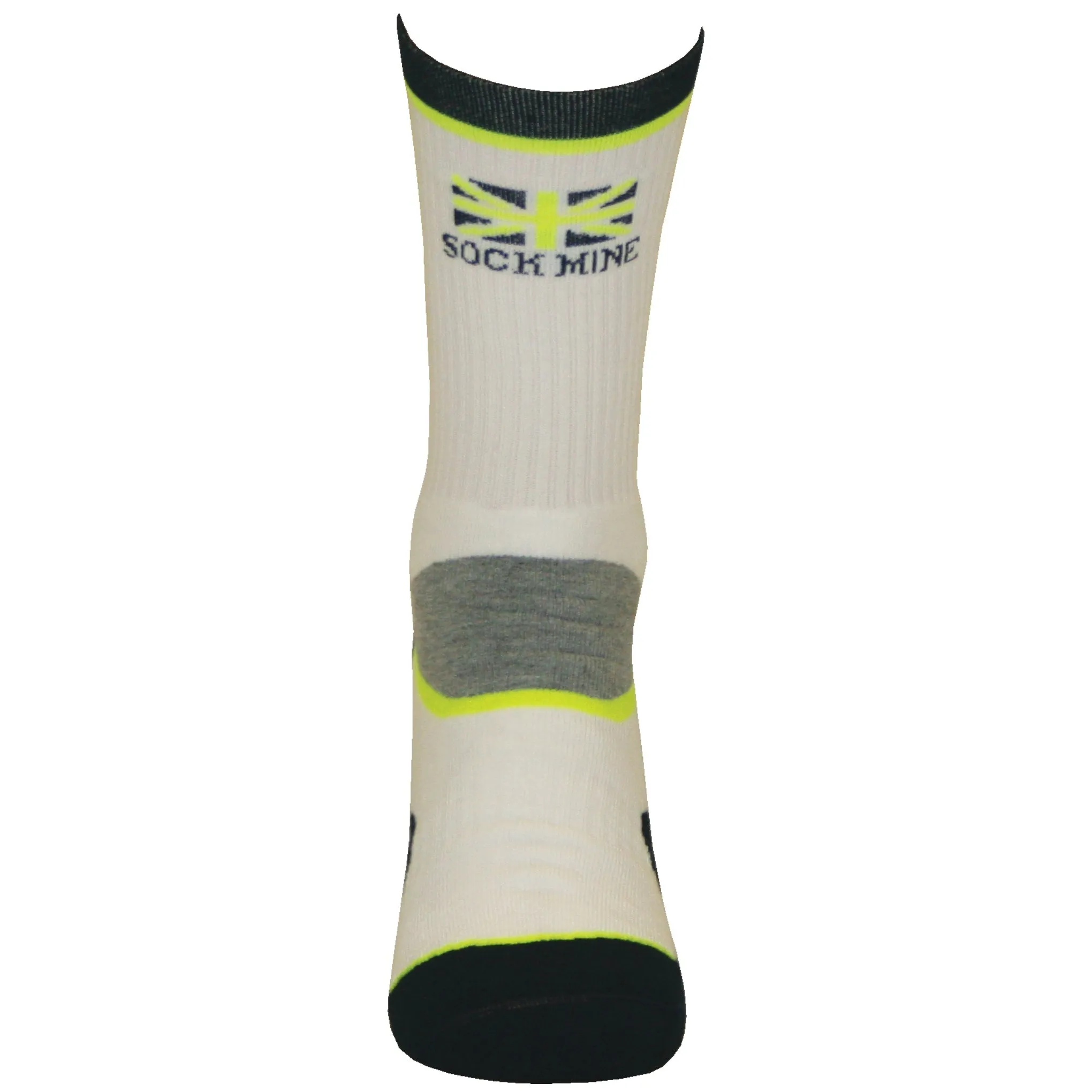 Sockmine Training Crew in Lime/Grey/Navy