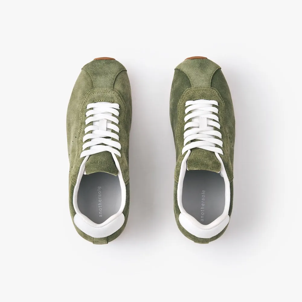 Softe Sneakers - Olive Suede