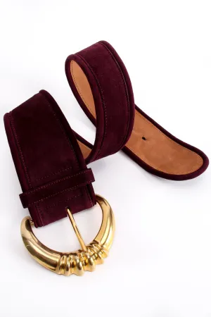Suede Contour Belt