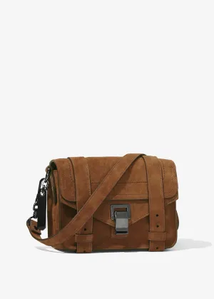 Suede Mini Crossbody Bag (Walnut)