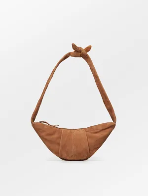 Suede New Moon Bag