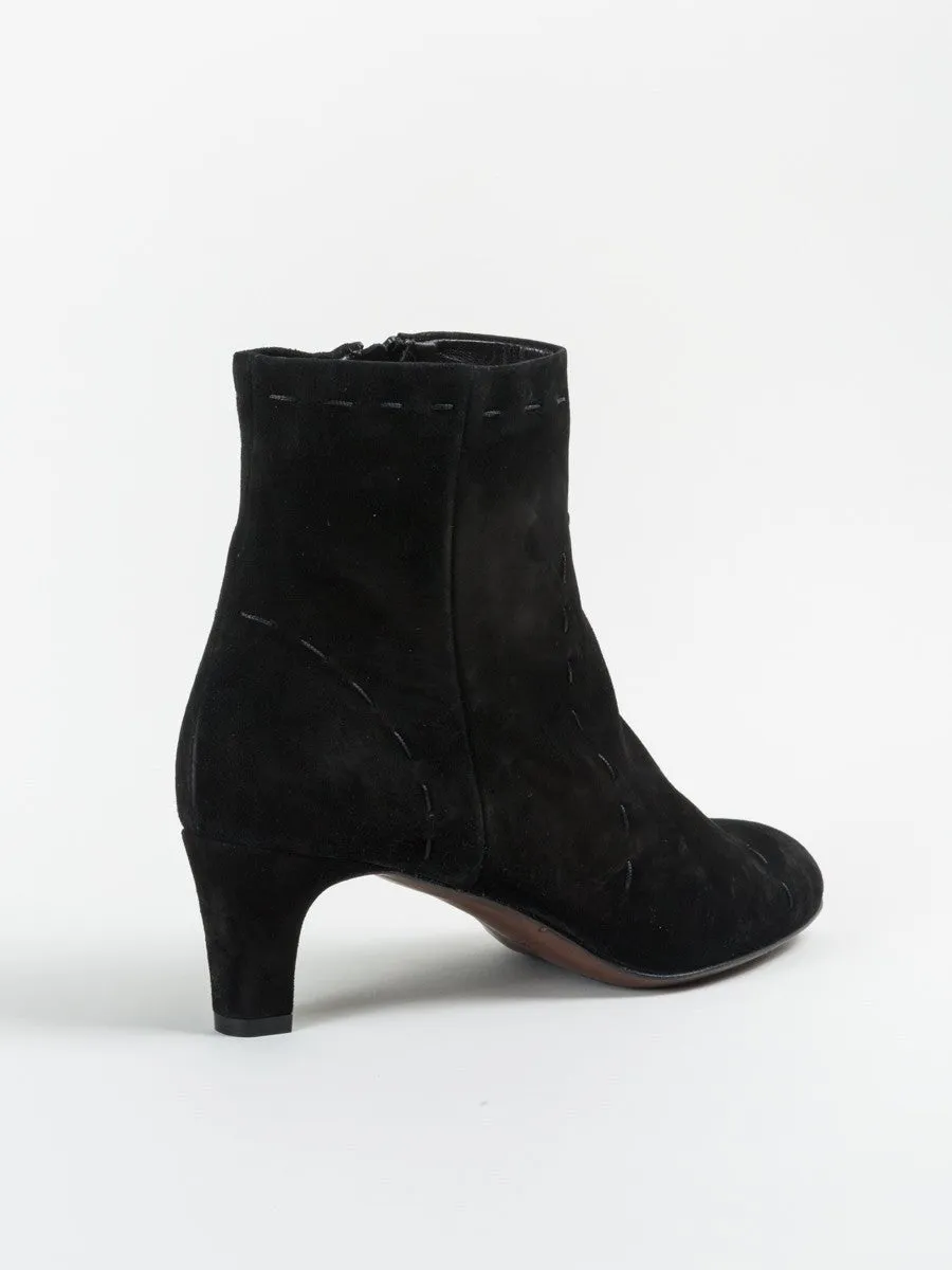 suede stitch bootie