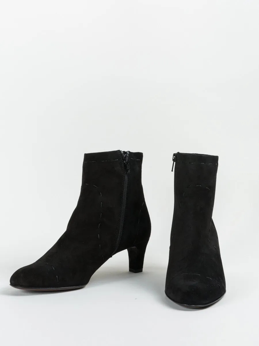 suede stitch bootie