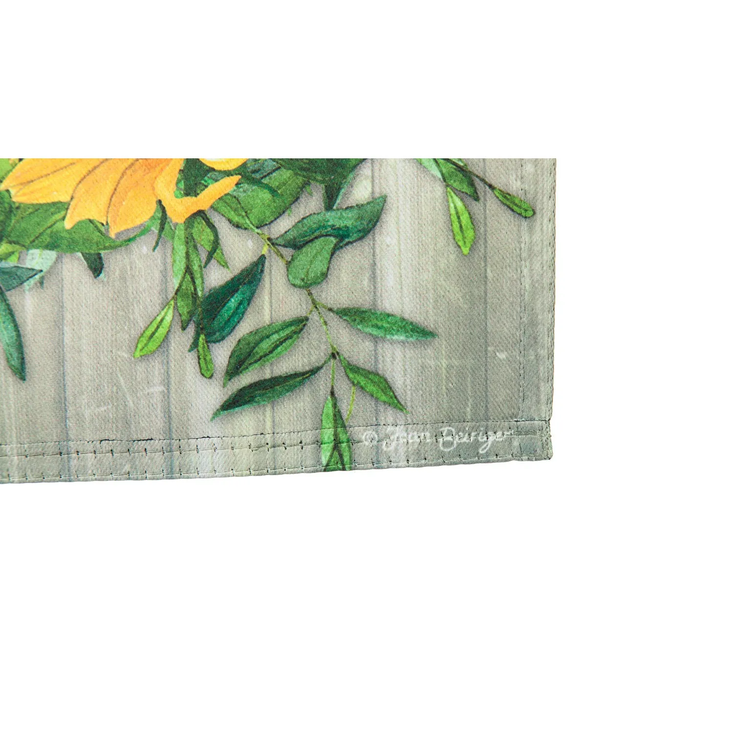 Sunflower Wreath Garden Suede Flag,14s8899
