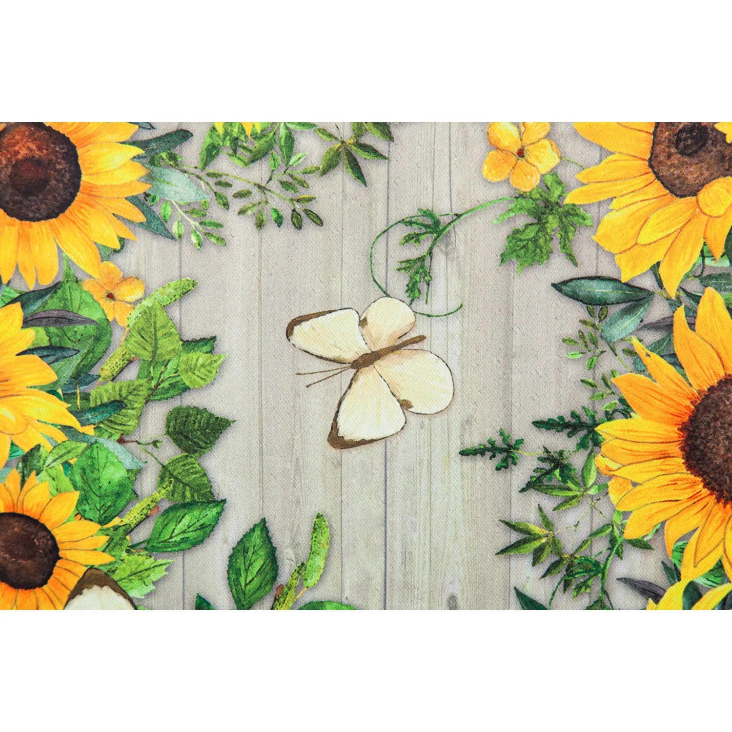Sunflower Wreath Garden Suede Flag,14s8899