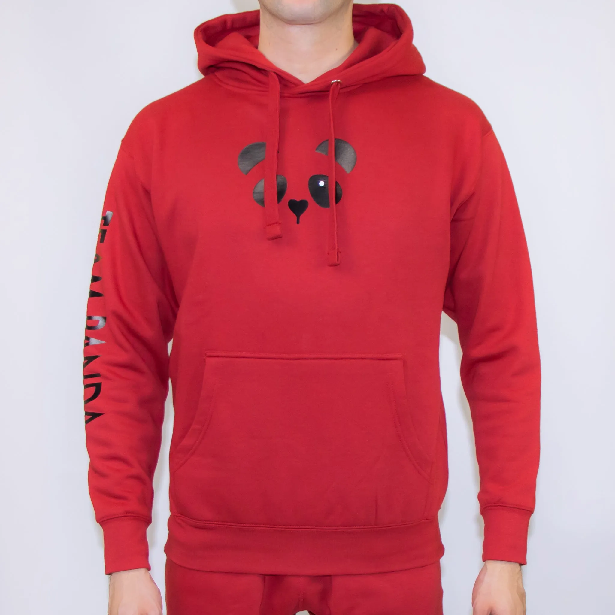 Team Panda Hoodie (Red/Black)