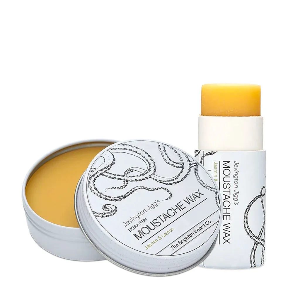 The Brighton Beard Co, Jevington Jiggs Jasmin & Lemon Extra Firm Moustache Wax