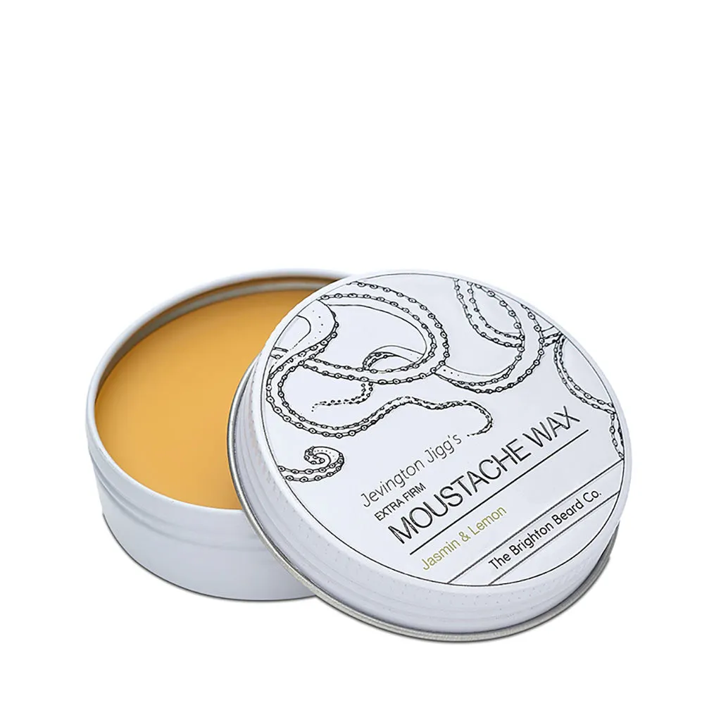 The Brighton Beard Co, Jevington Jiggs Jasmin & Lemon Extra Firm Moustache Wax