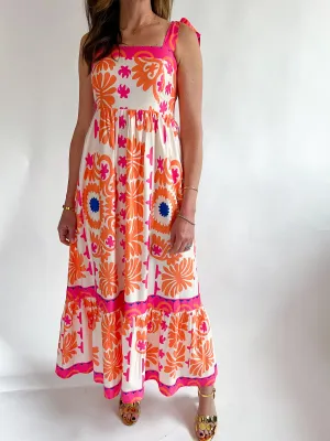 Tie Shoulder Summer Maxi