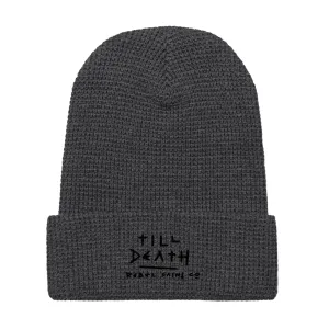 Till Death black Waffle beanie