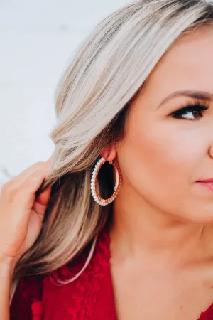 Time For Chic Pearl Hoop Earrings