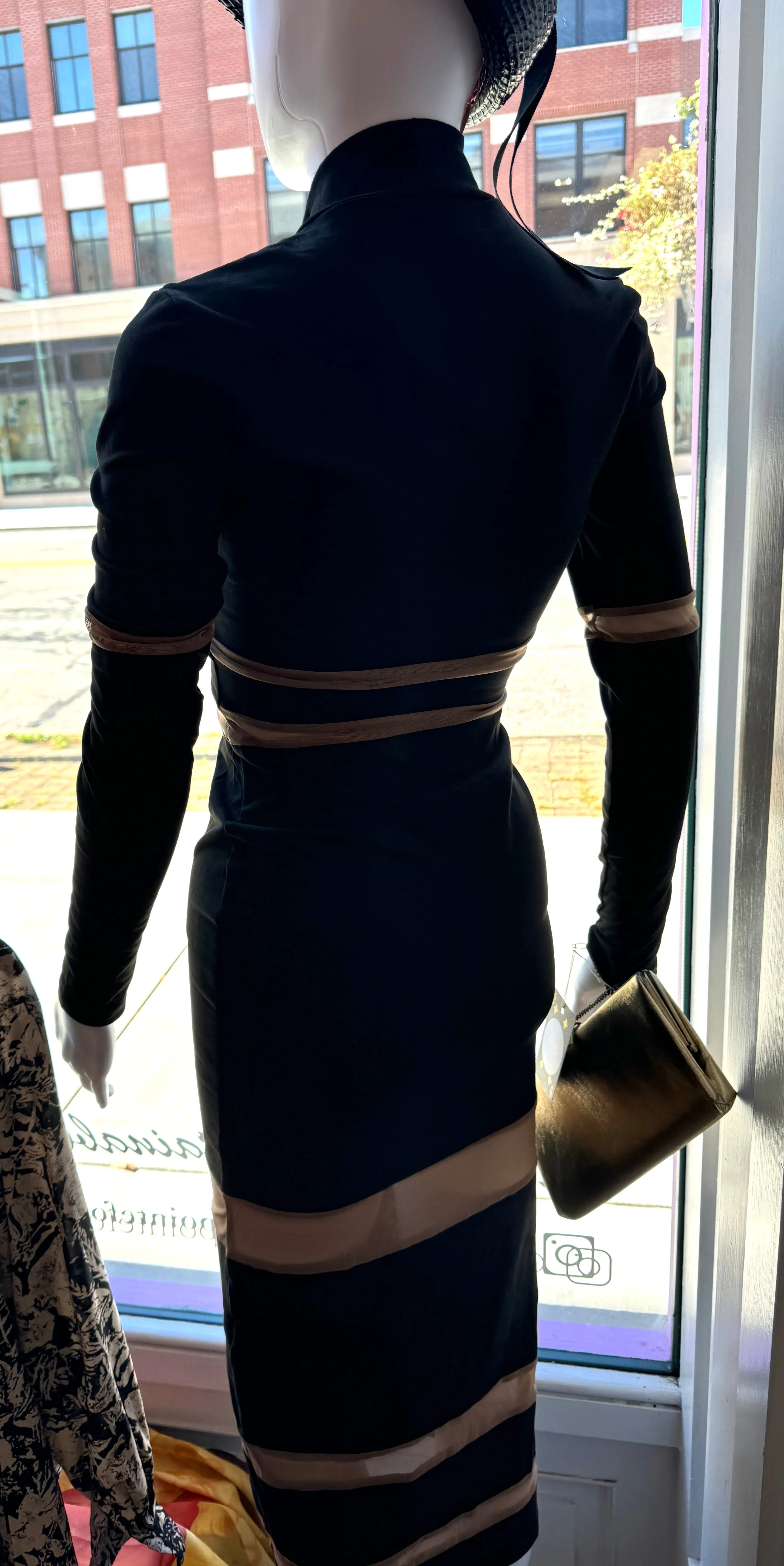 Timeless sheer & chic peek-a-boo dress