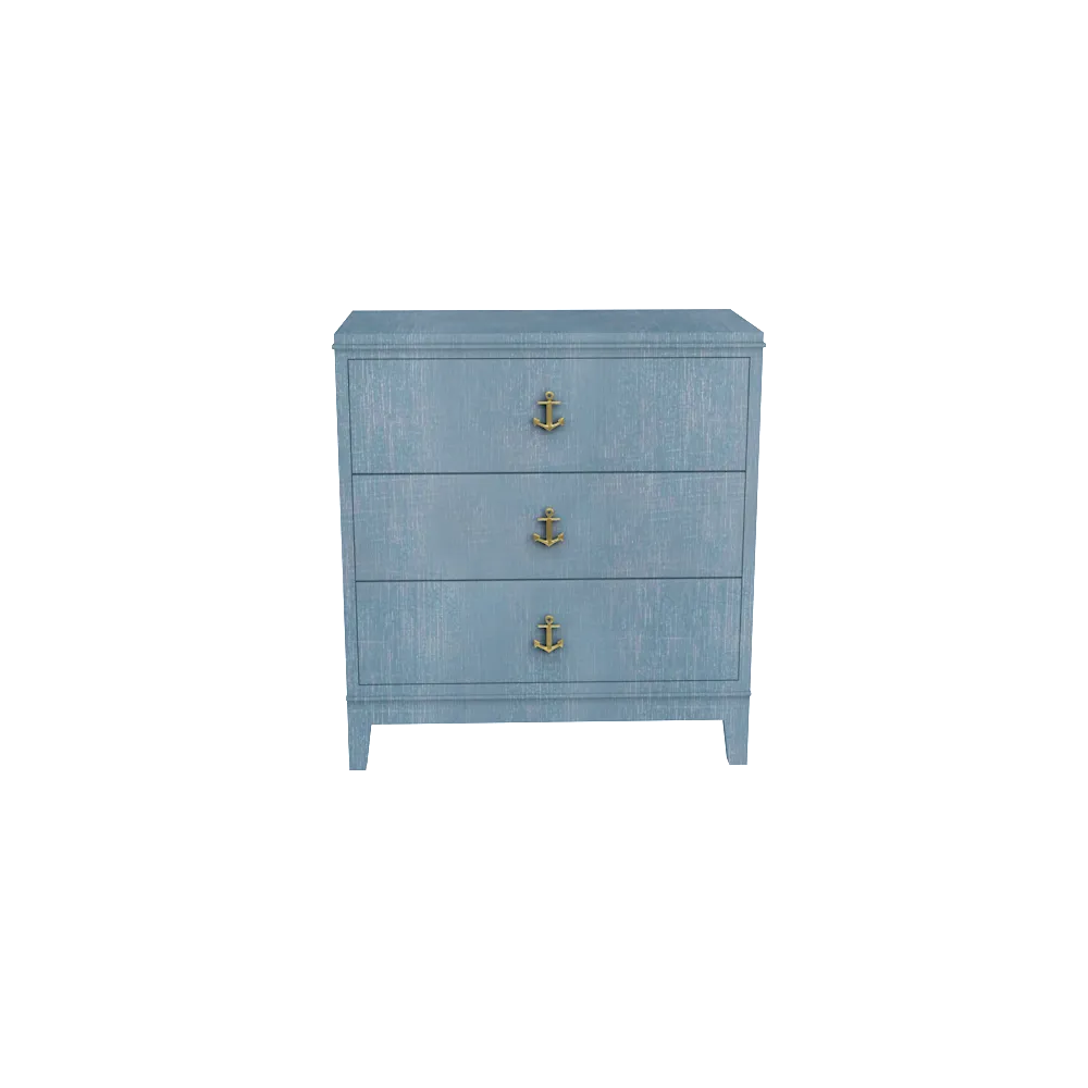 Tini Neverland Nightstand Denim Blue Finish