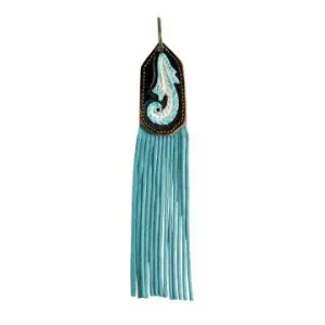 Turquoise Fringe Key Fob