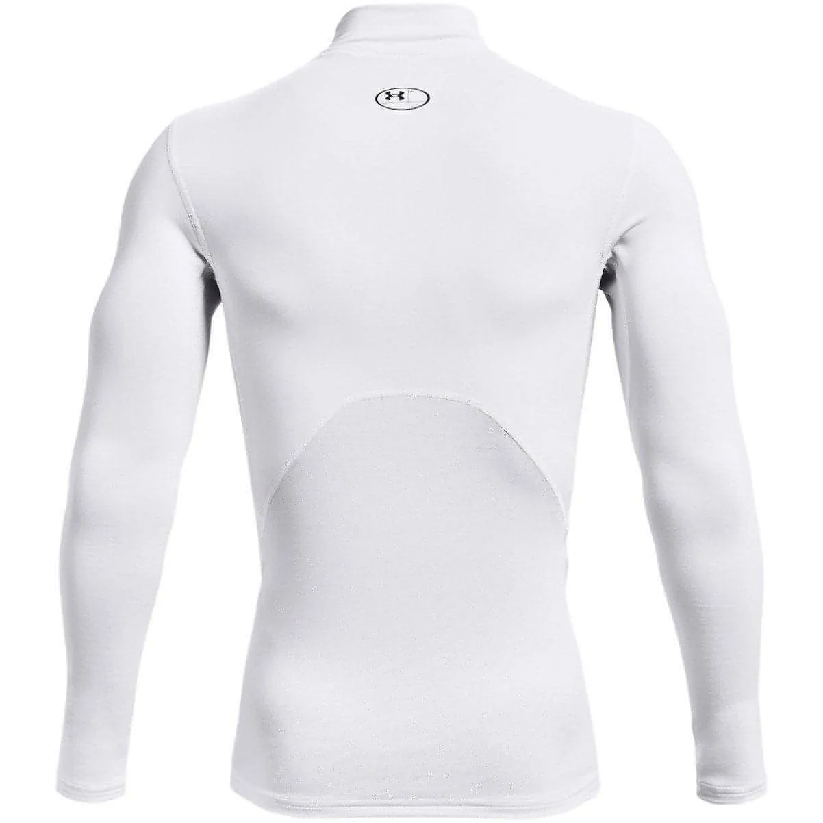 Under Armour ColdGear Compression Mock Long Sleeve Mens Running Top - White