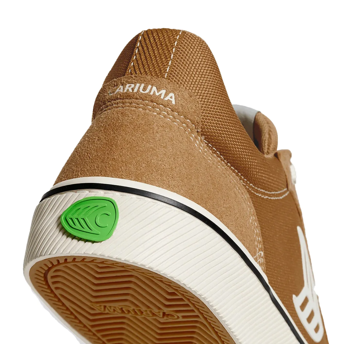 VALLELY PRO CAMEL SUEDE CORDURA IVORY LOGO SNEAKER