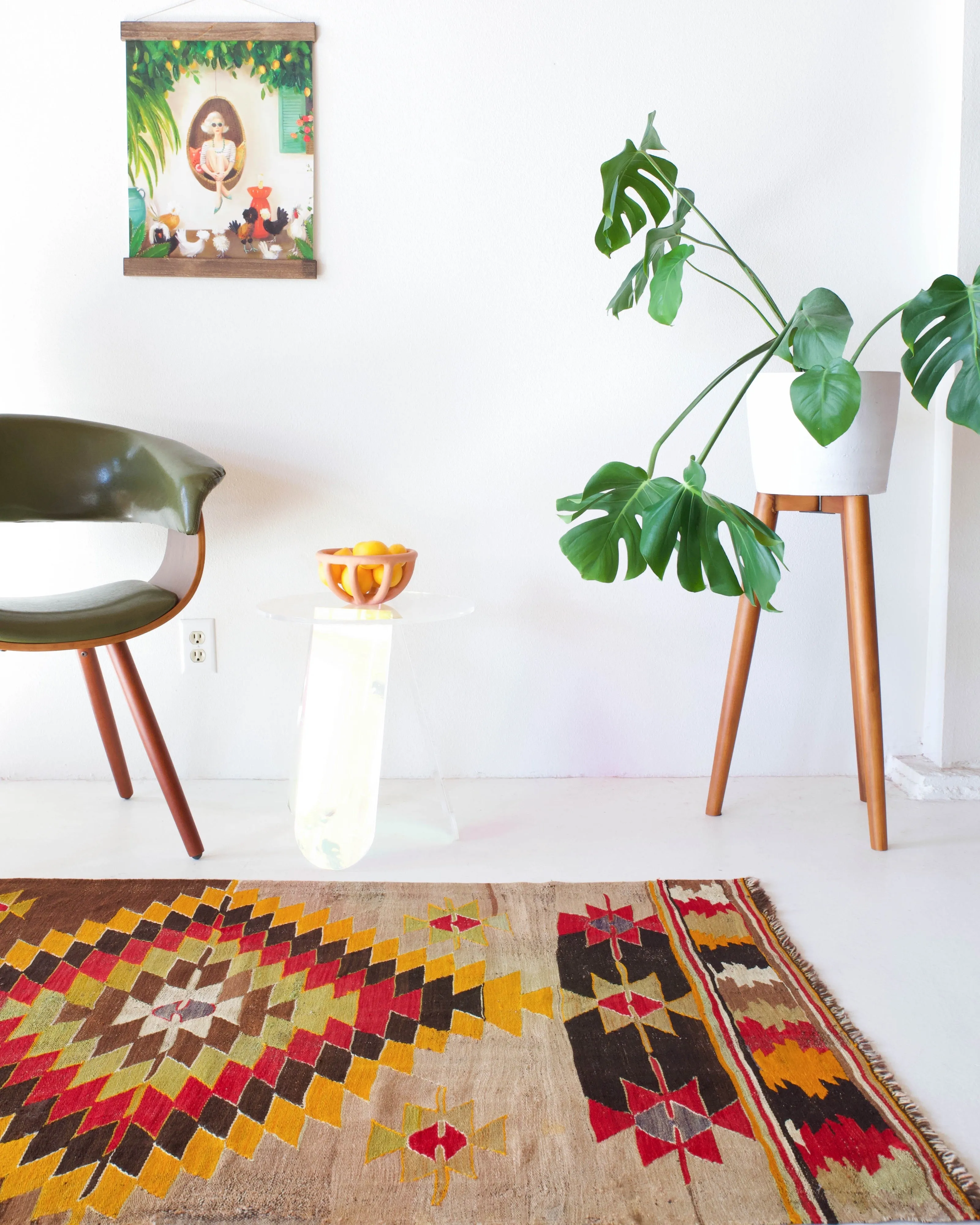 Vintage Anatolian Kilim Rug 3'3"x5'
