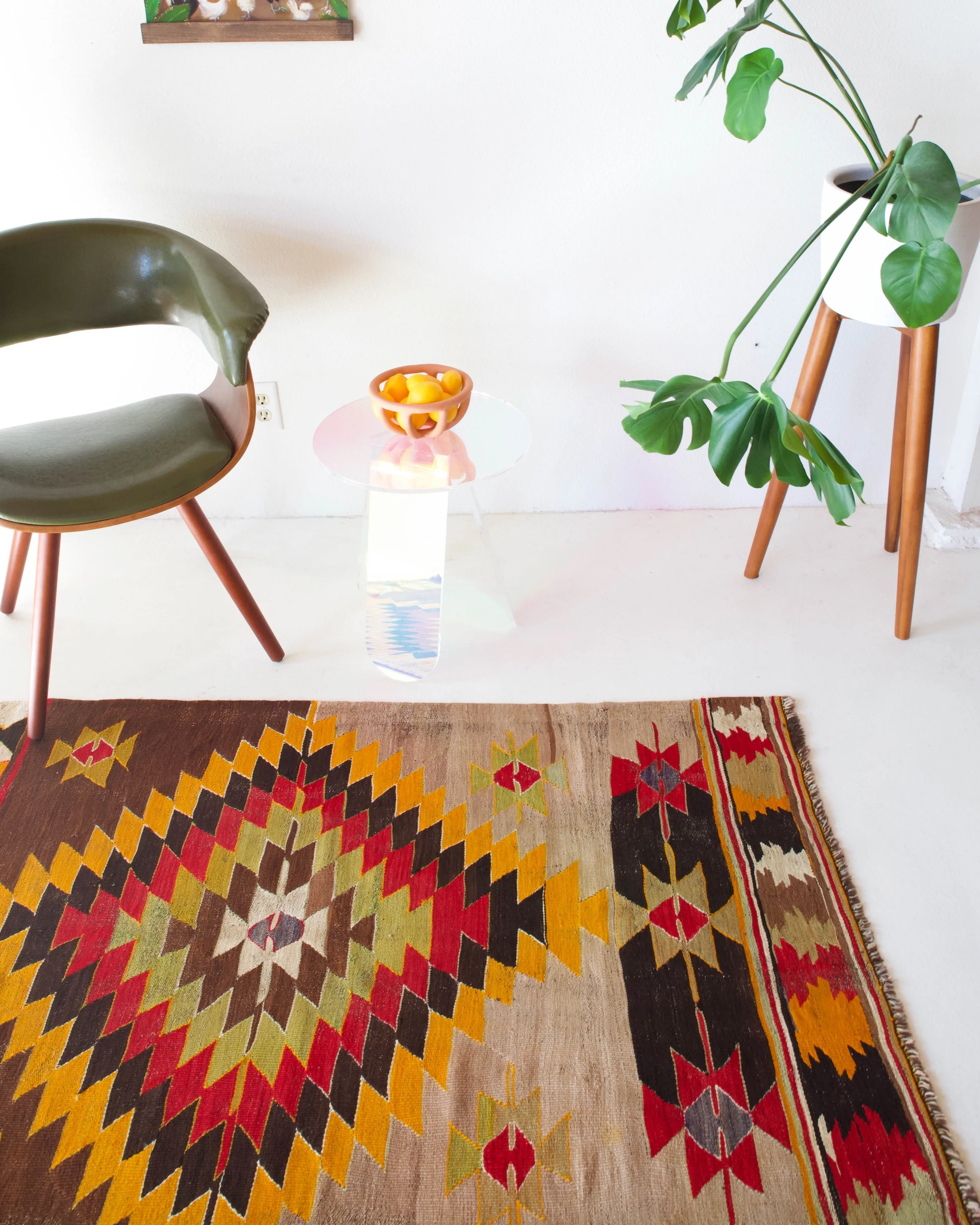 Vintage Anatolian Kilim Rug 3'3"x5'