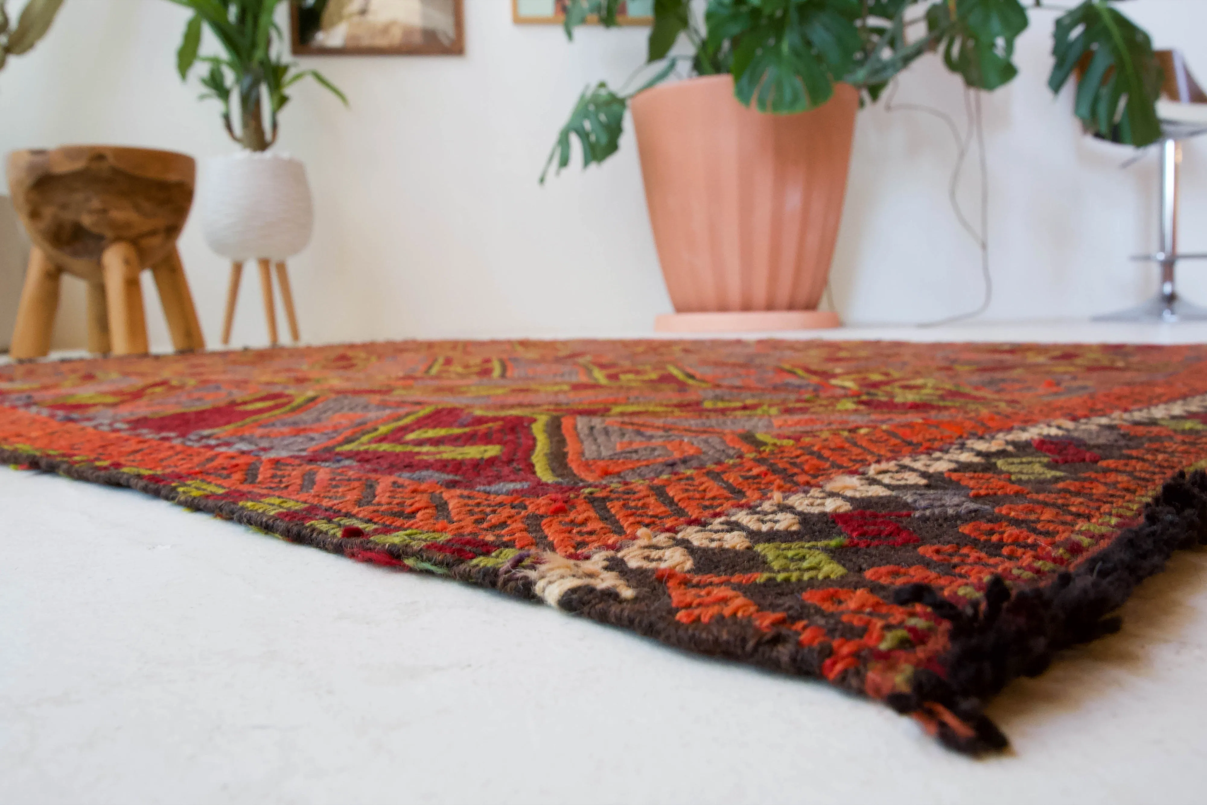 Vintage Toros Kilim Rug 3'11"x5'10"