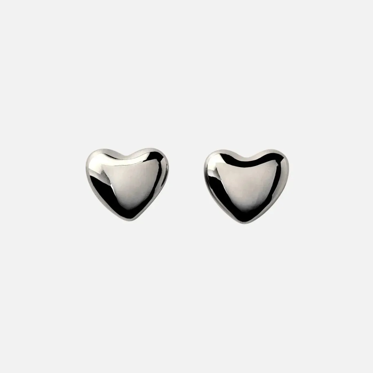 Voluptuous Heart Earrings, Small