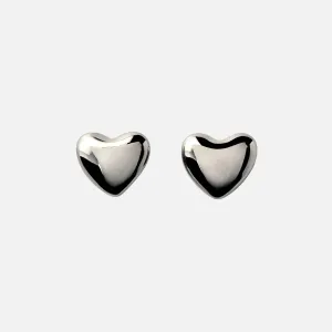 Voluptuous Heart Earrings, Small