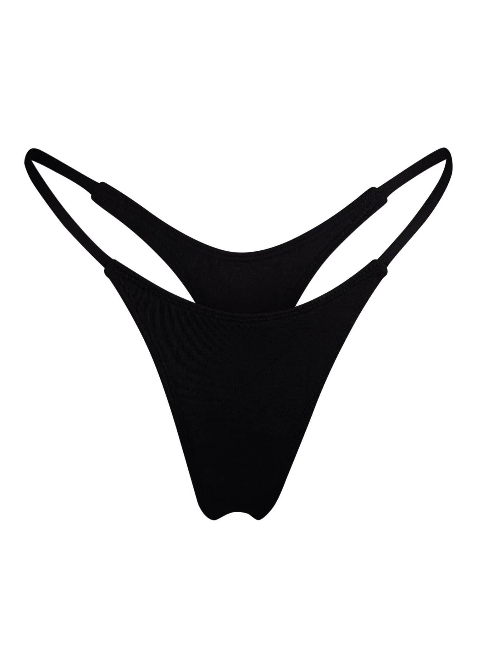 WALL STREET THONG Bikini Bottom - Dark Seas Black