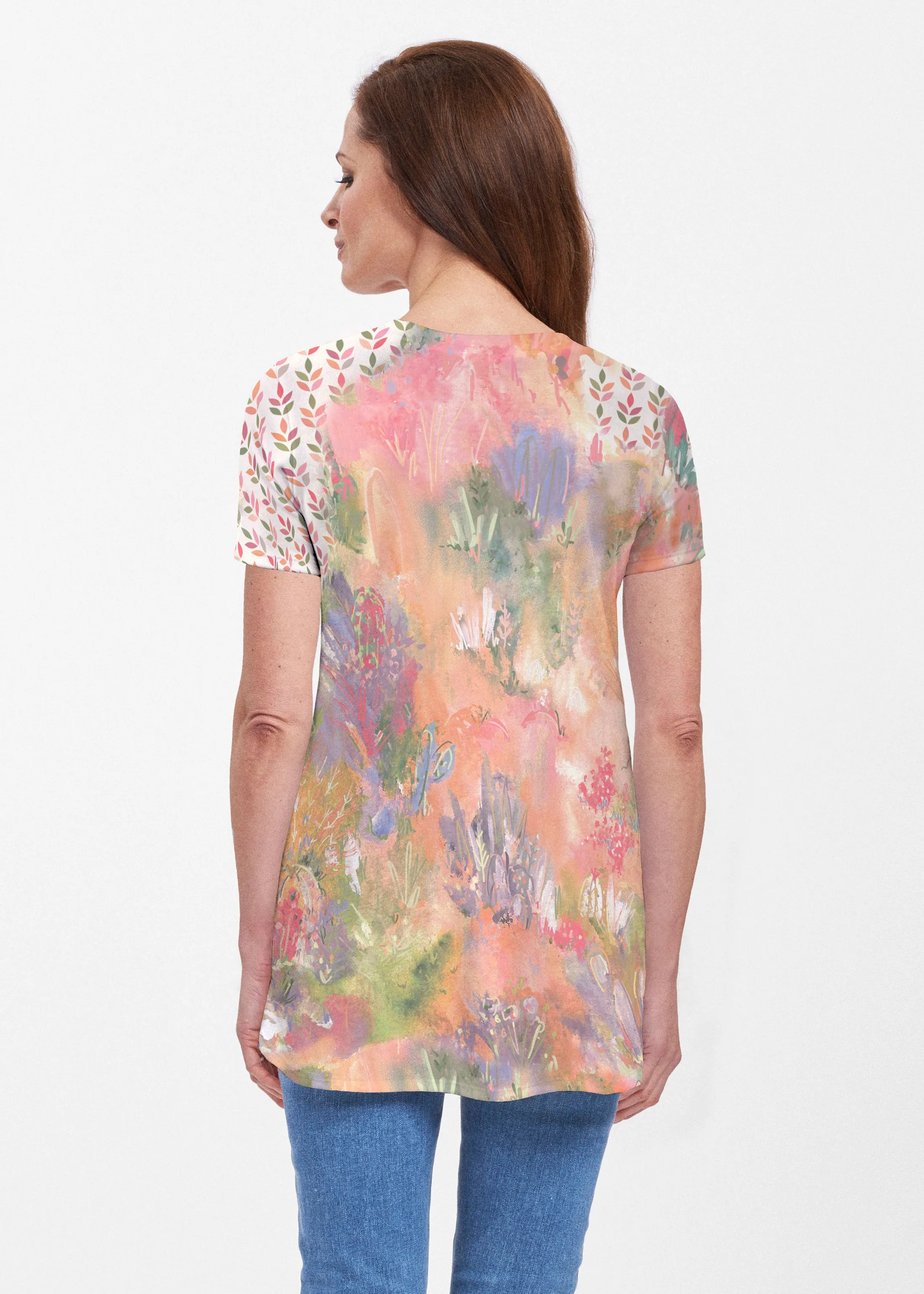 Warm Desert Vibes (17248) ~ Short Sleeve Butterknit tunic
