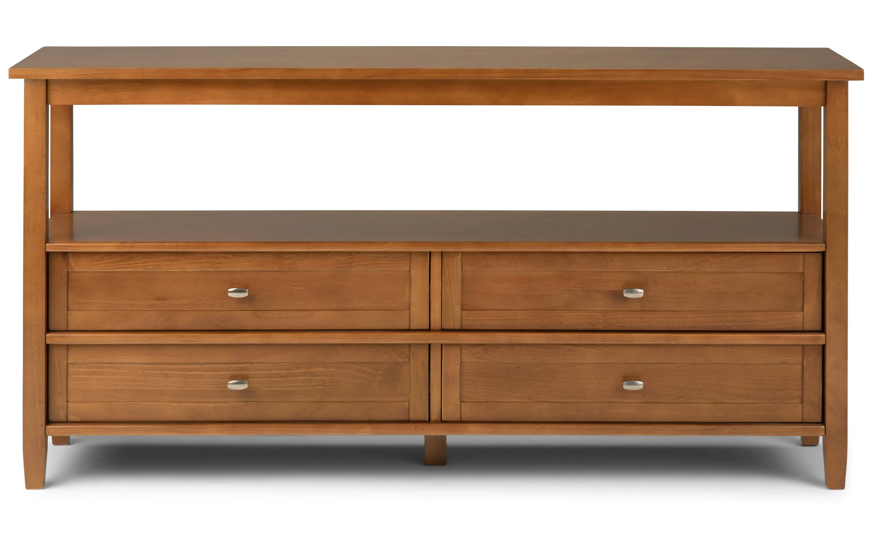 Warm Shaker Wide Console Table
