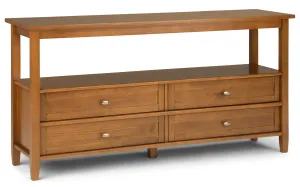 Warm Shaker Wide Console Table