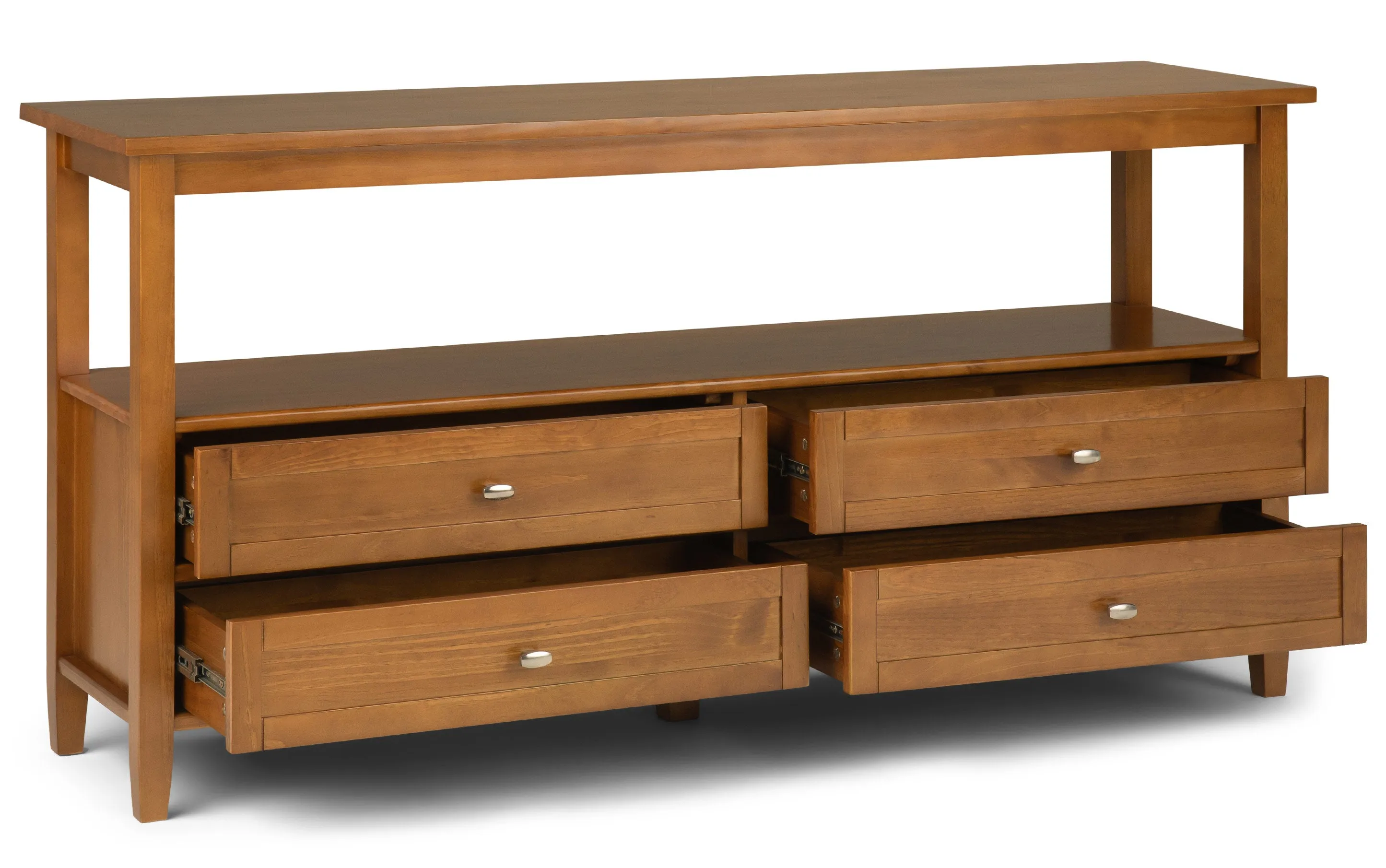 Warm Shaker Wide Console Table