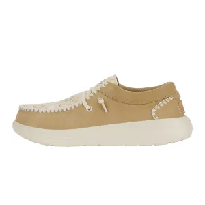Wendy Comf Suede Crochet - Irish Cream/Multi
