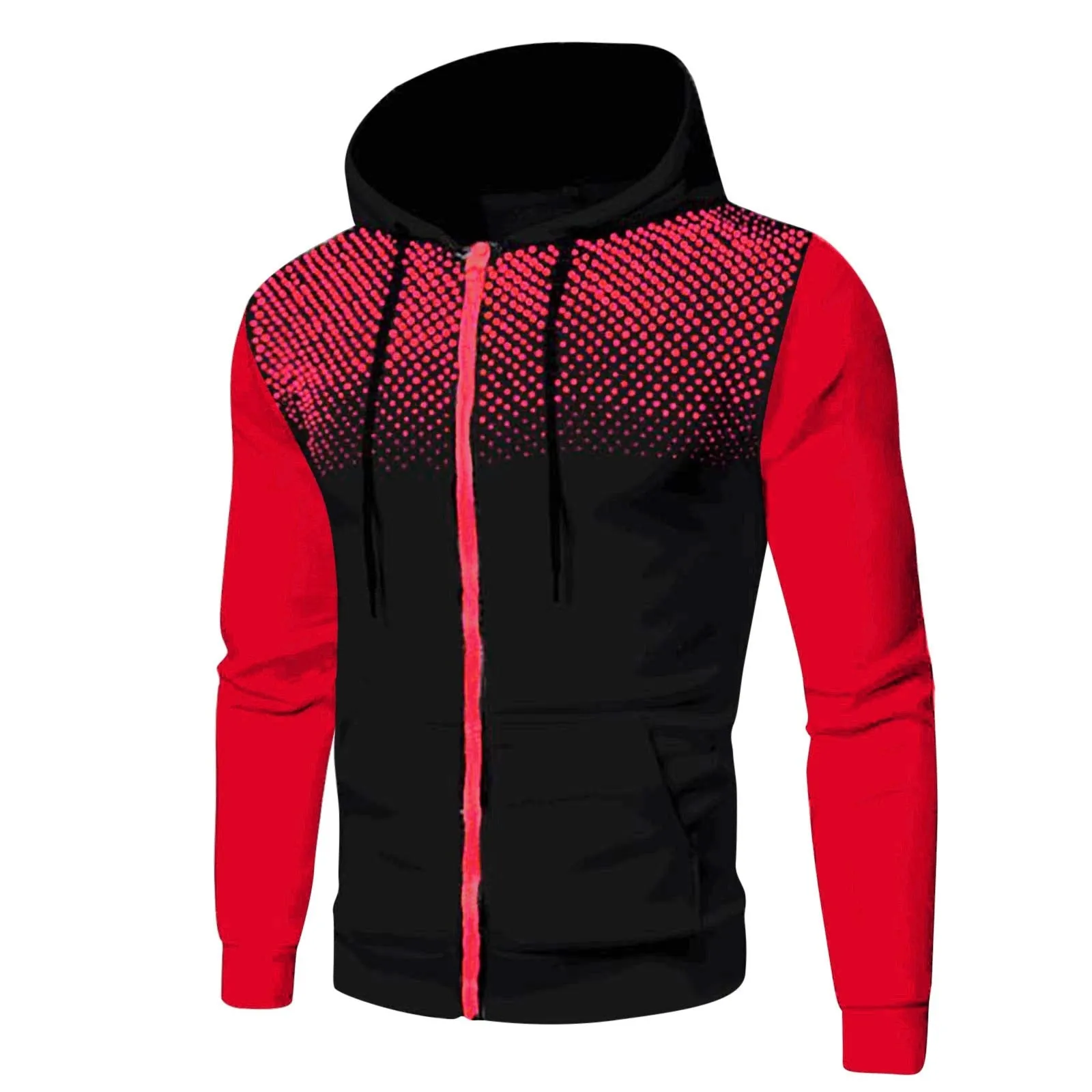 West Louis™ Warm Fashion Polka Dot Zipper Pullover