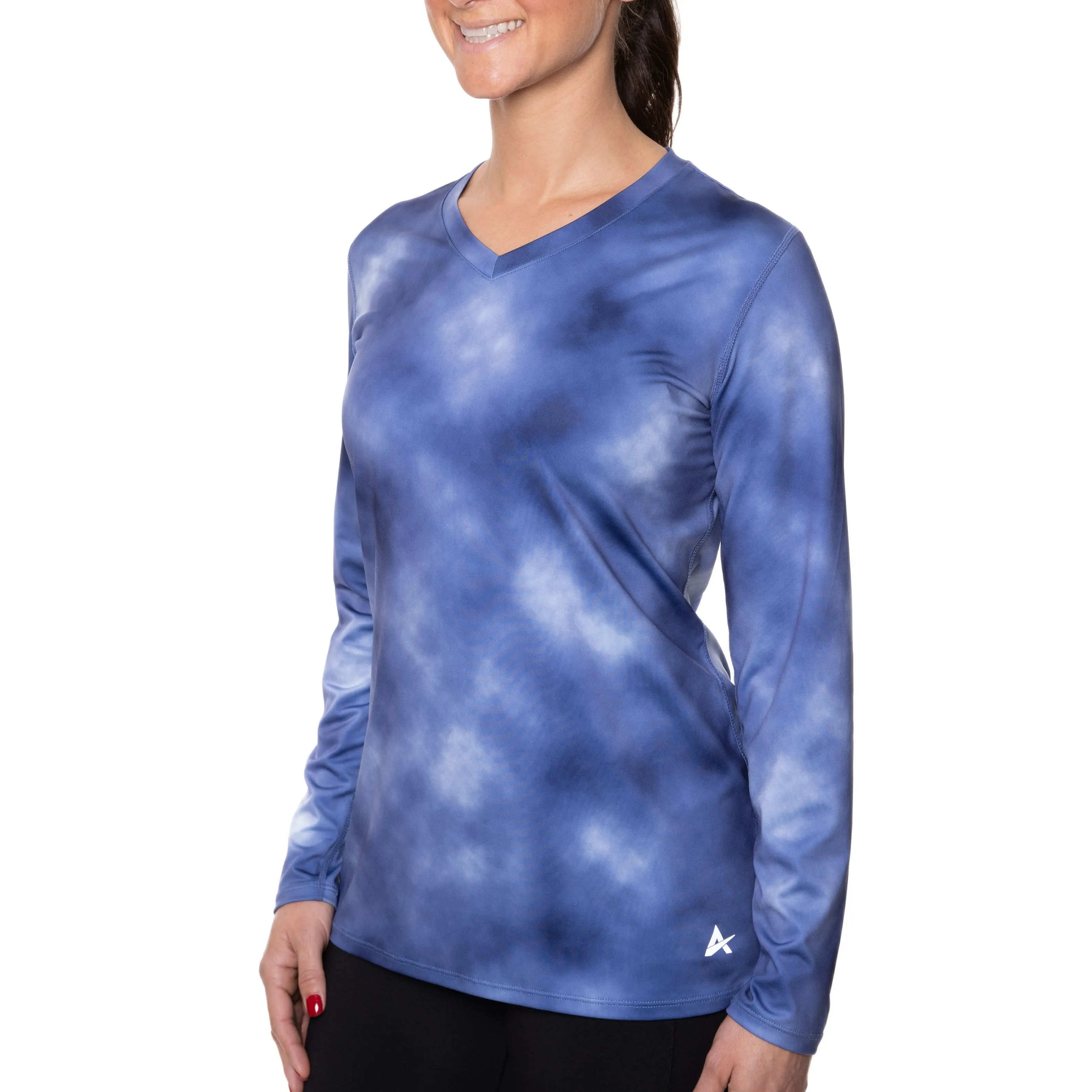 Women's Cooling V-Neck Long Sleeve T-Shirt