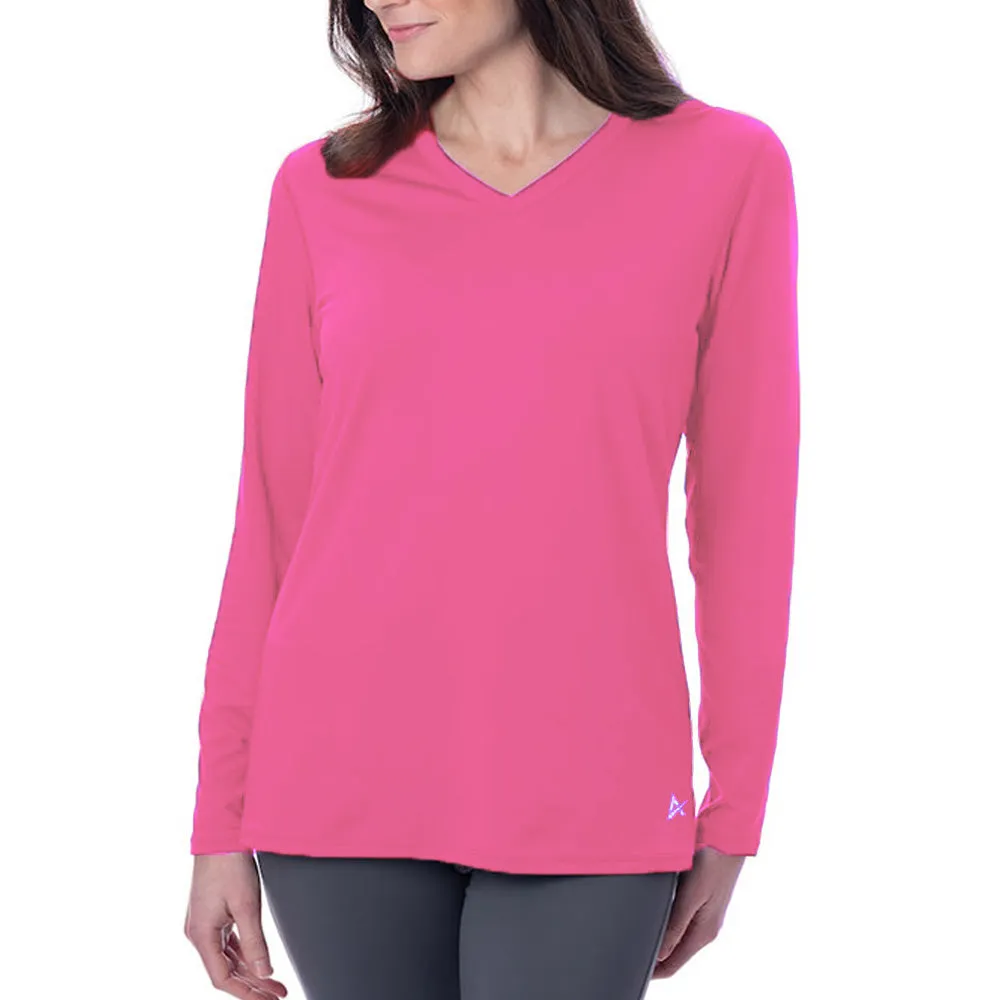 Women's Cooling V-Neck Long Sleeve T-Shirt