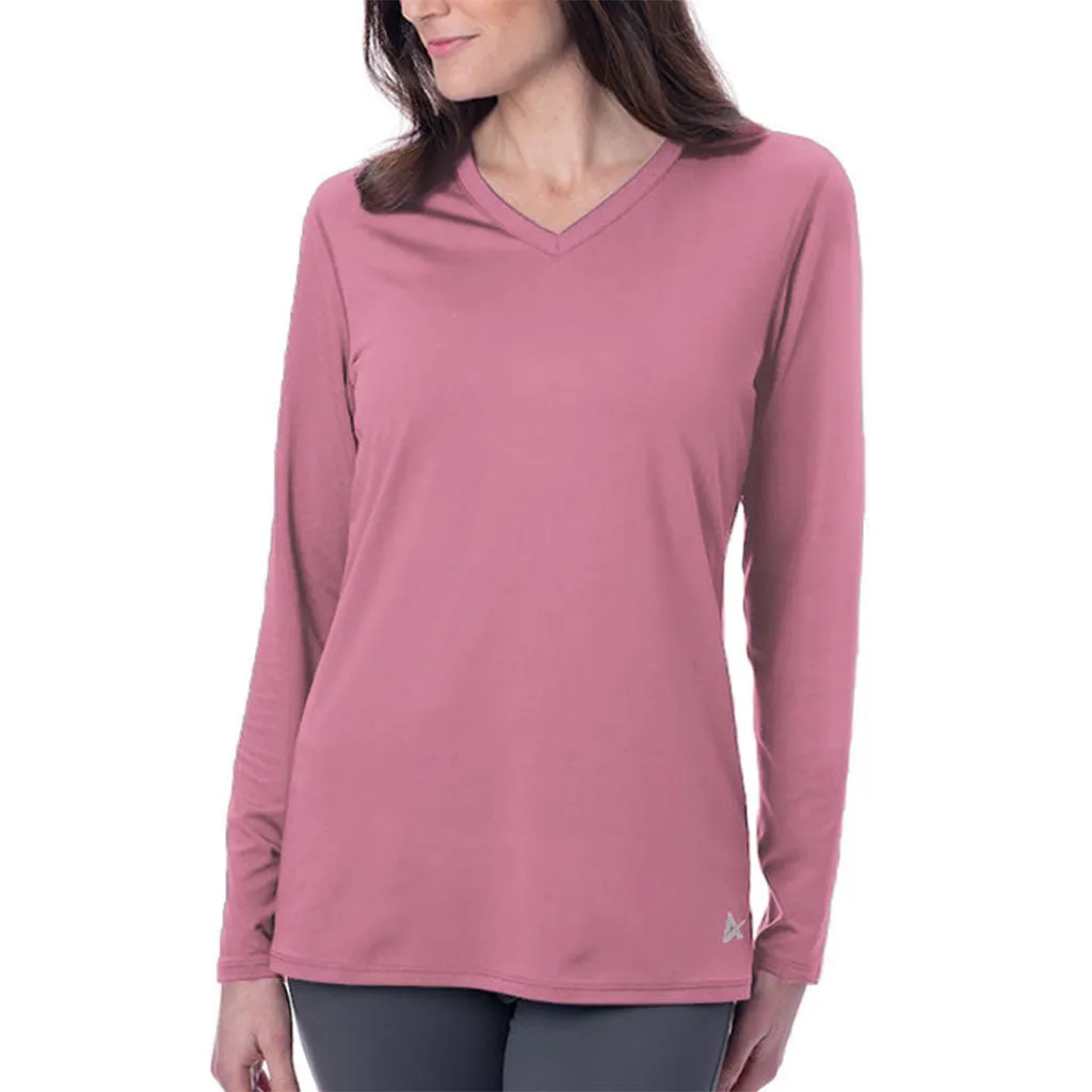 Women's Cooling V-Neck Long Sleeve T-Shirt