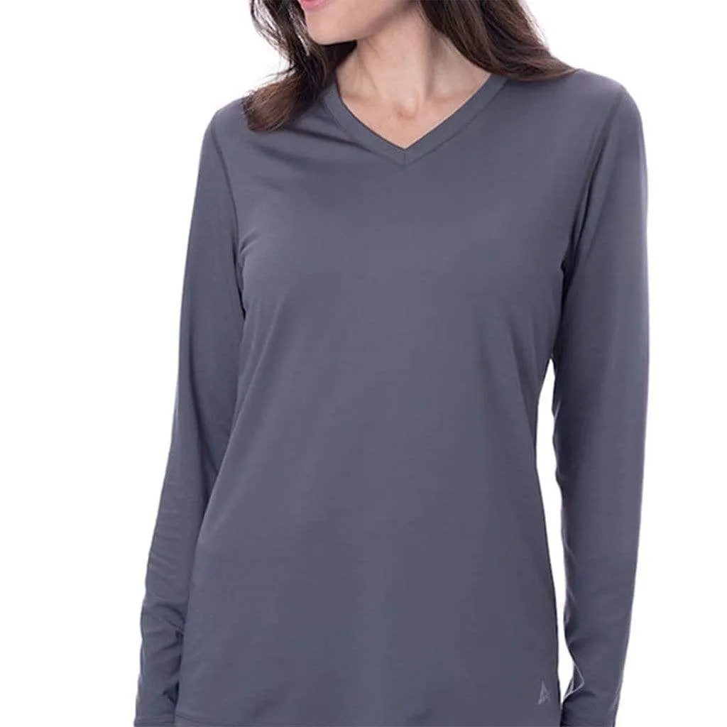 Women's Cooling V-Neck Long Sleeve T-Shirt