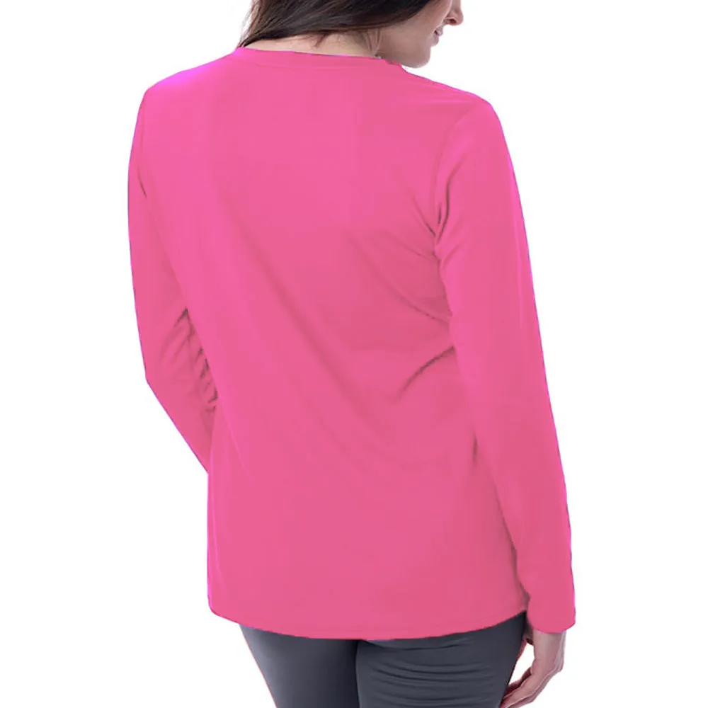 Women's Cooling V-Neck Long Sleeve T-Shirt