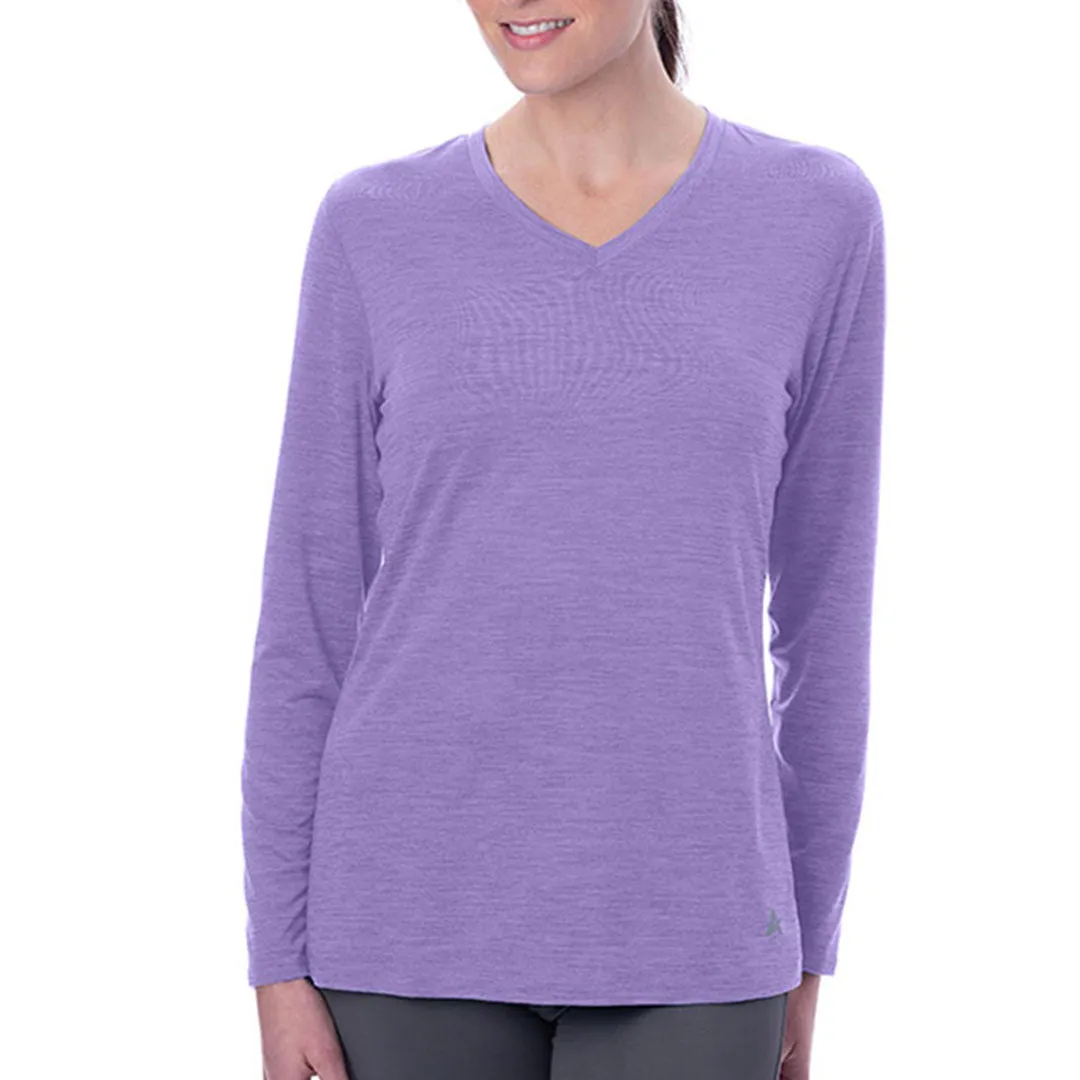 Women's Cooling V-Neck Long Sleeve T-Shirt