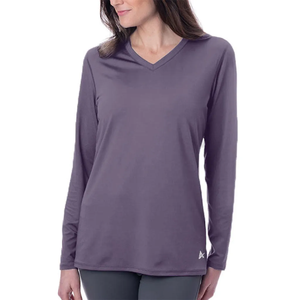 Women's Cooling V-Neck Long Sleeve T-Shirt