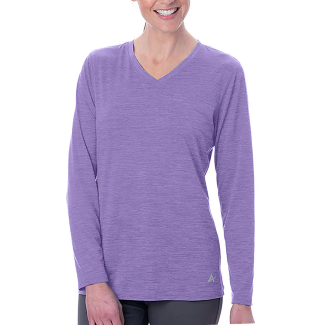 Women's Cooling V-Neck Long Sleeve T-Shirt