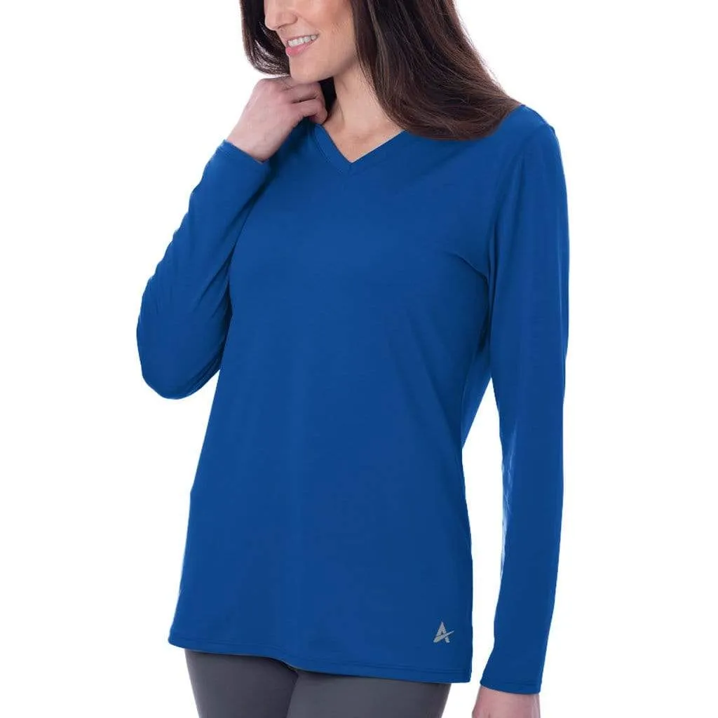 Women's Cooling V-Neck Long Sleeve T-Shirt