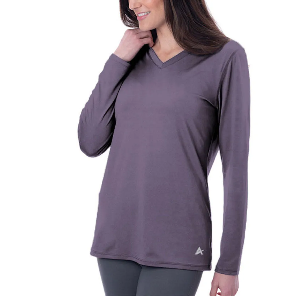 Women's Cooling V-Neck Long Sleeve T-Shirt