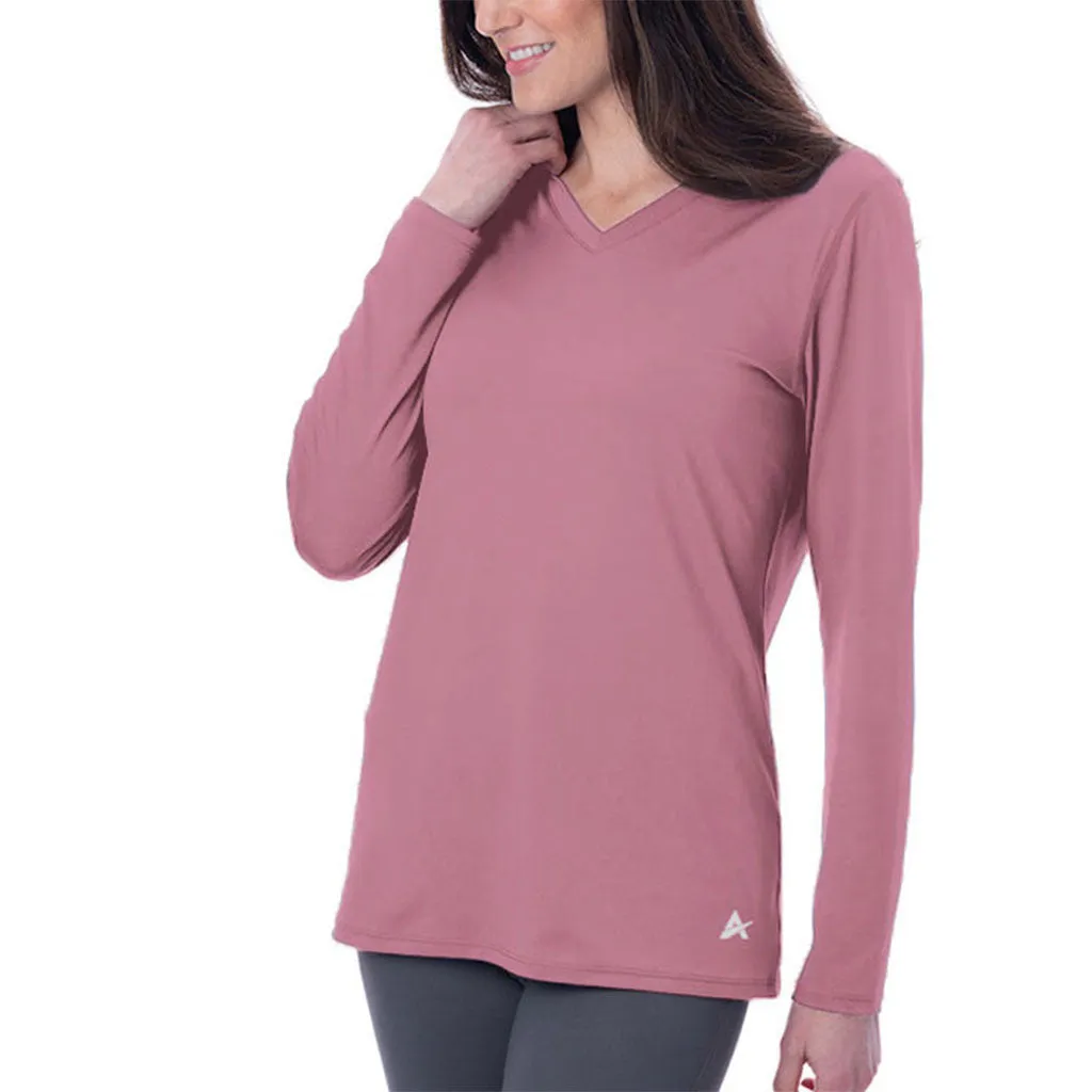 Women's Cooling V-Neck Long Sleeve T-Shirt