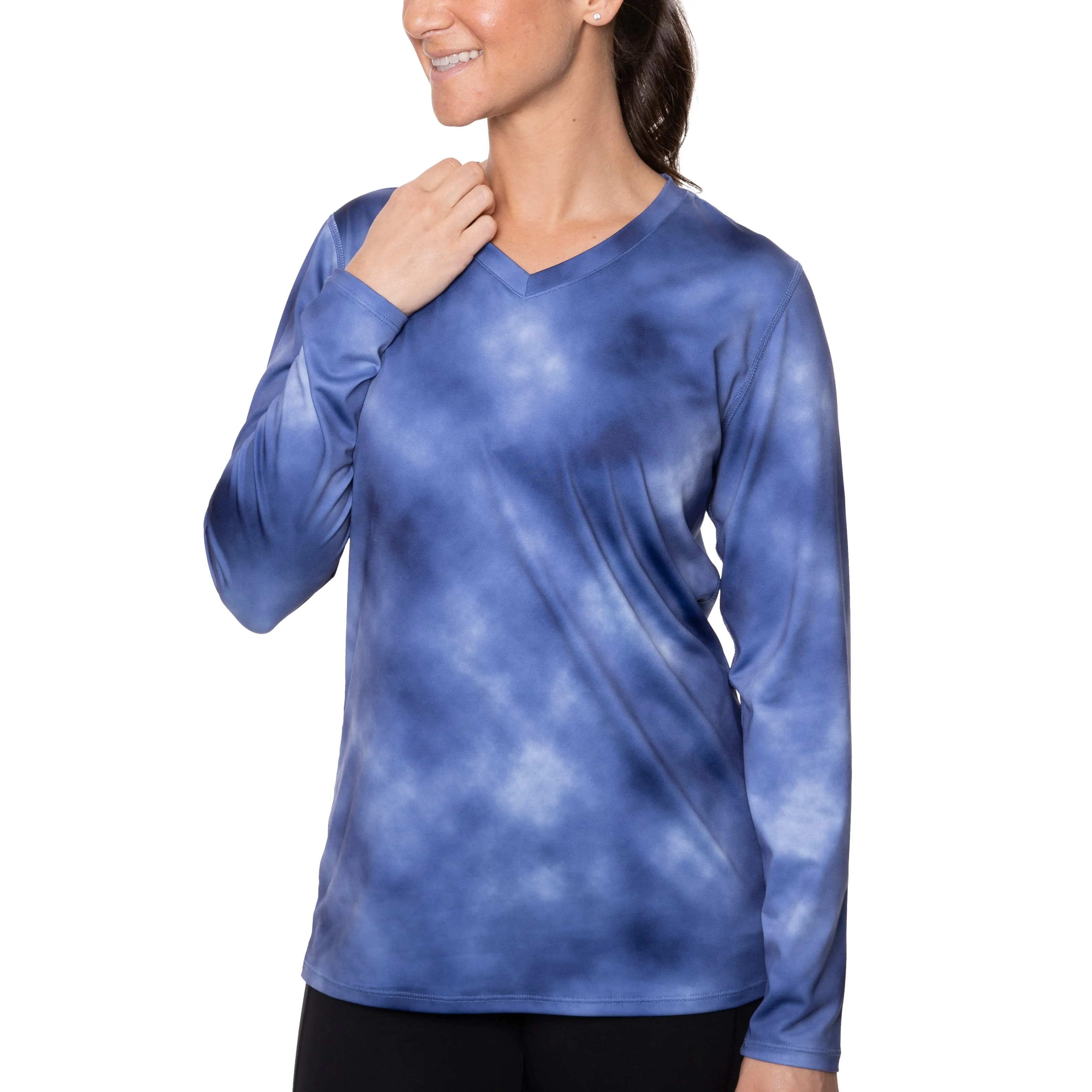 Women's Cooling V-Neck Long Sleeve T-Shirt