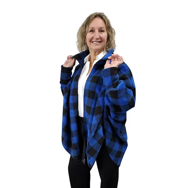 WOMEN'S FULL ZIP SWANCHO BUFFALO CHECK BLUE
