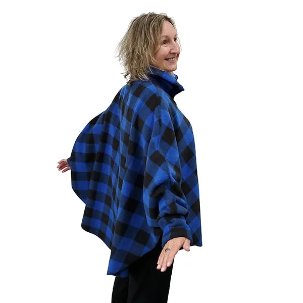 WOMEN'S FULL ZIP SWANCHO BUFFALO CHECK BLUE