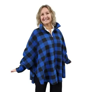 WOMEN'S FULL ZIP SWANCHO BUFFALO CHECK BLUE