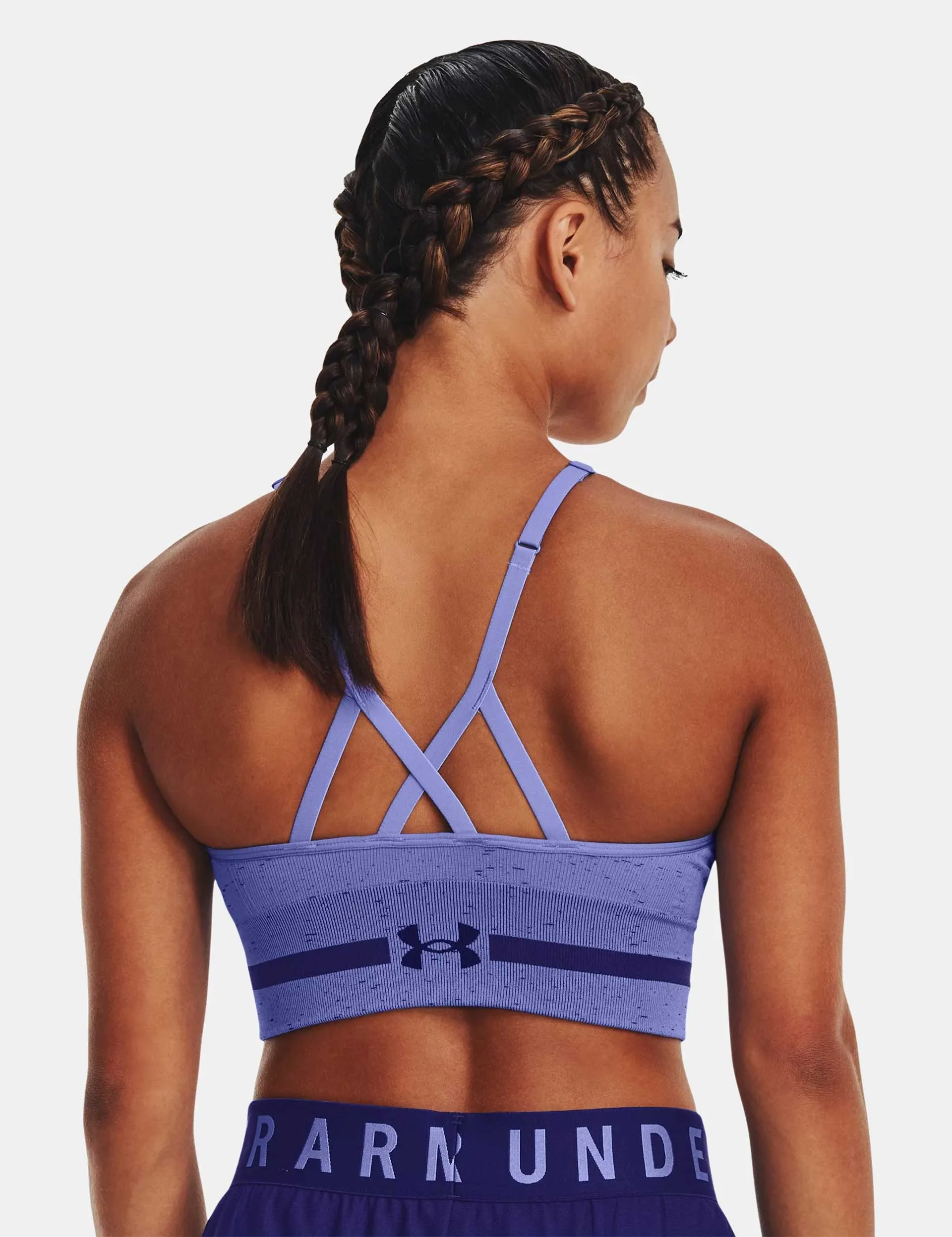 Women's Seamless Low Long Heather Sports Bra
