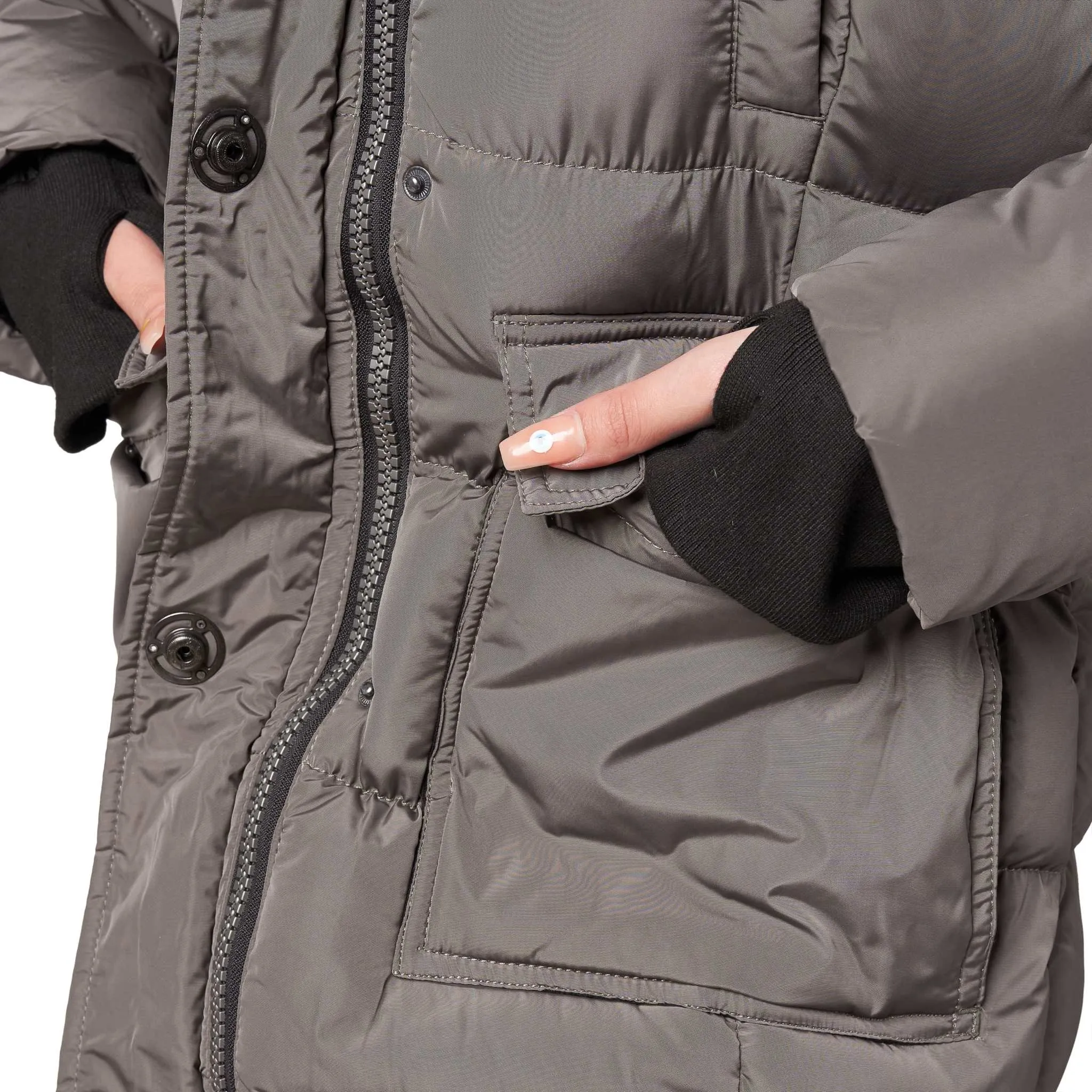 Women's Winter Coat Warm Heavyweight Puffer Coat by ELORA