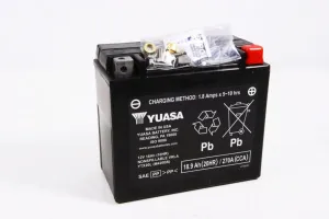 Yuasa Battery Maintenance Free AGM Factory Activated YTX20L-F/A Part#